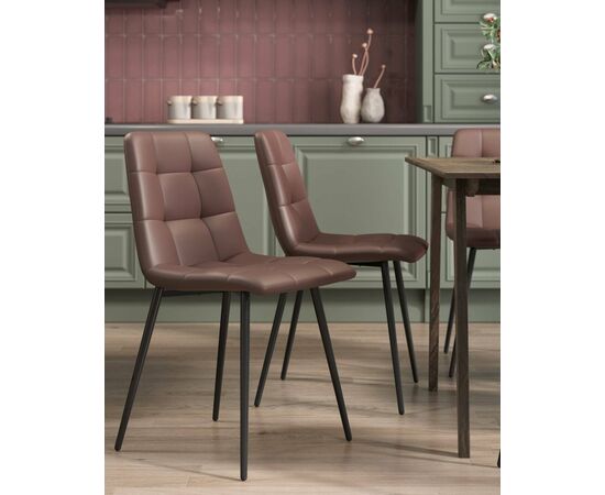 Стул Одди NEW экокожа шоколадный, изображение 4 | Интернет магазин мебели и декора LifeDekor