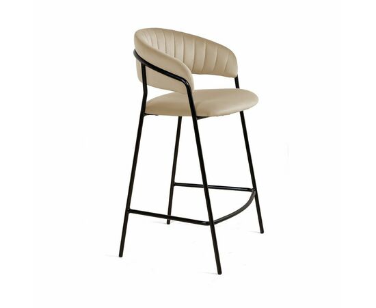 Стул полубарный Kelly, бархат бежевый 5 | Интернет магазин мебели и декора LifeDekor