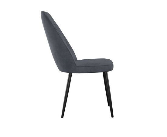 Стул DikLine 327 поворотный B28 ANTRACITE, ножки черные, изображение 4 | Интернет магазин мебели и декора LifeDekor