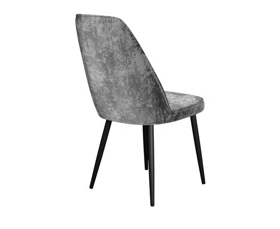 Стул DikLine 327 поворотный M13 светло-серый, ножки черные, изображение 3 | Интернет магазин мебели и декора LifeDekor