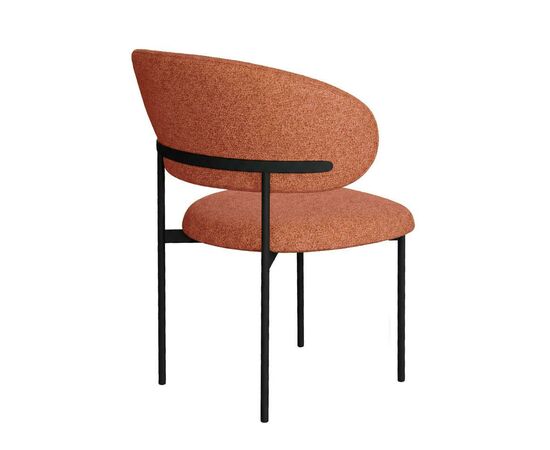 Стул DikLine 201 NS Rust терракотовый, ножки черные, изображение 3 | Интернет магазин мебели и декора LifeDekor