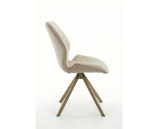 Стул Картьер поворотный, (тк. Венеция №2), ножки шампань, изображение 4 | Интернет магазин мебели и декора LifeDekor