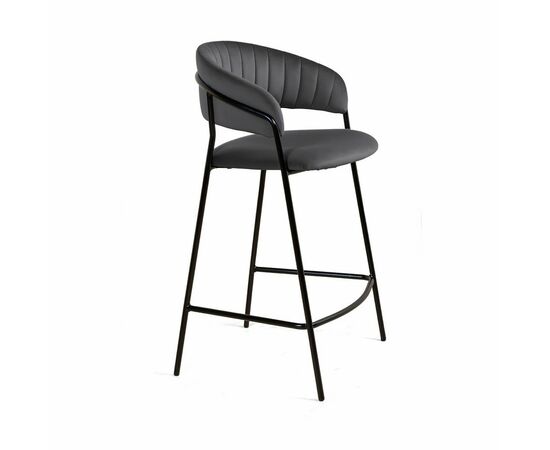 Стул полубарный Kelly, бархат серый 27 | Интернет магазин мебели и декора LifeDekor