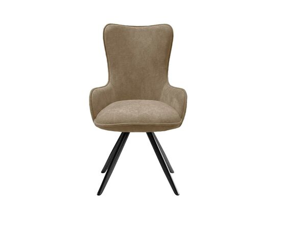 Стул DikLine 333 поворотный TW05 капучино, ножки черные, изображение 2 | Интернет магазин мебели и декора LifeDekor