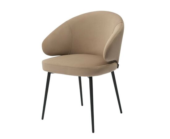 Дизайнерский стул Cosmos на усиленной опоре, латте, основание черный, изображение 4 | Интернет магазин мебели и декора LifeDekor