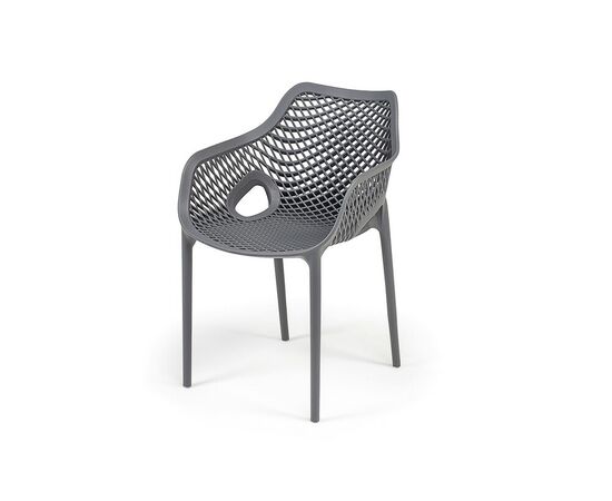 "Беллини" стул пластиковый, цвет темно-серый | Интернет магазин мебели и декора LifeDekor