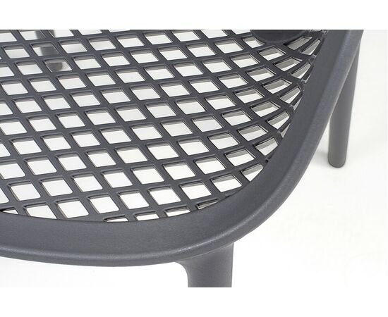 "Беллини" стул пластиковый, цвет темно-серый, изображение 4 | Интернет магазин мебели и декора LifeDekor