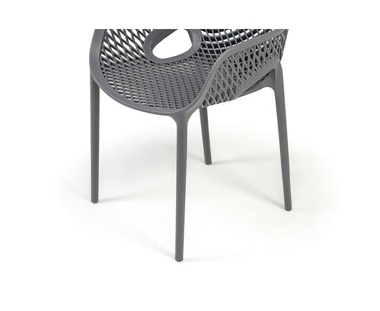 "Беллини" стул пластиковый, цвет темно-серый, изображение 6 | Интернет магазин мебели и декора LifeDekor