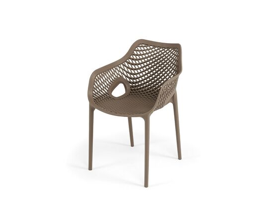 "Беллини" стул пластиковый, цвет бежево-коричневый | Интернет магазин мебели и декора LifeDekor