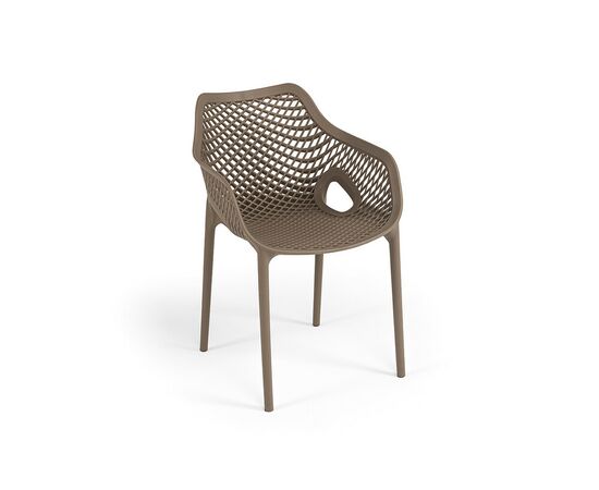 "Беллини" стул пластиковый, цвет бежево-коричневый, изображение 2 | Интернет магазин мебели и декора LifeDekor