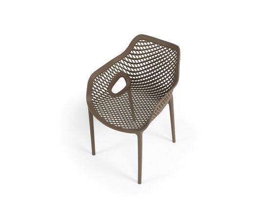 "Беллини" стул пластиковый, цвет бежево-коричневый, изображение 4 | Интернет магазин мебели и декора LifeDekor