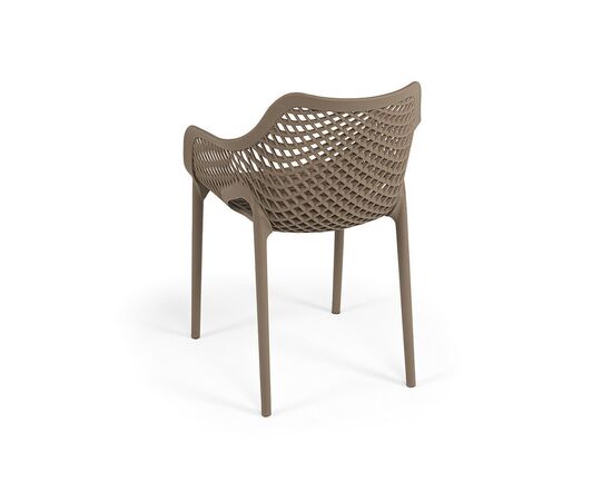 "Беллини" стул пластиковый, цвет бежево-коричневый, изображение 5 | Интернет магазин мебели и декора LifeDekor