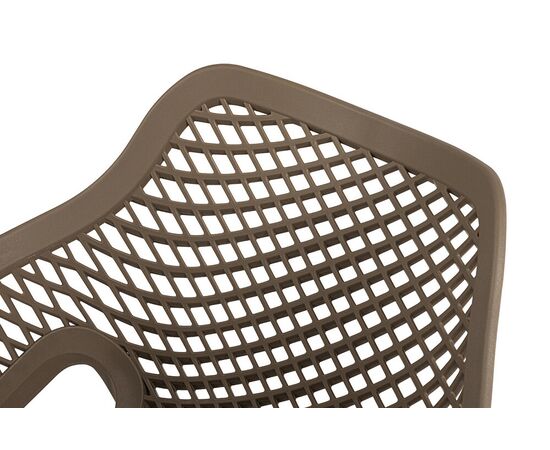 "Беллини" стул пластиковый, цвет бежево-коричневый, изображение 6 | Интернет магазин мебели и декора LifeDekor