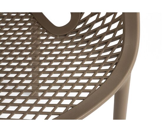 "Беллини" стул пластиковый, цвет бежево-коричневый, изображение 7 | Интернет магазин мебели и декора LifeDekor
