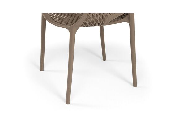 "Беллини" стул пластиковый, цвет бежево-коричневый, изображение 8 | Интернет магазин мебели и декора LifeDekor
