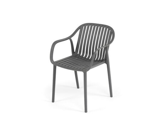 "Мохито" стул пластиковый, цвет темно-серый | Интернет магазин мебели и декора LifeDekor