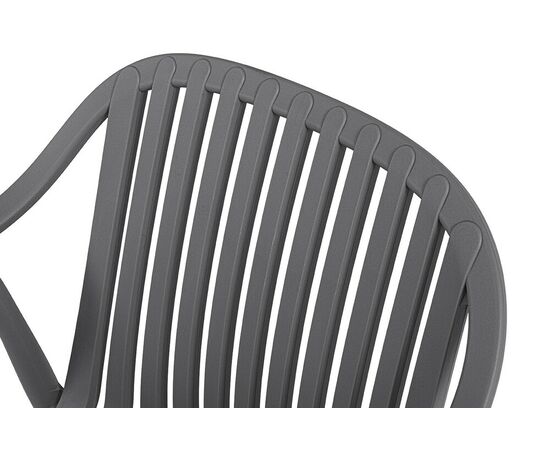 "Мохито" стул пластиковый, цвет темно-серый, изображение 5 | Интернет магазин мебели и декора LifeDekor