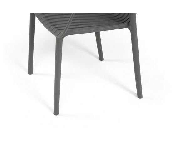 "Мохито" стул пластиковый, цвет темно-серый, изображение 7 | Интернет магазин мебели и декора LifeDekor