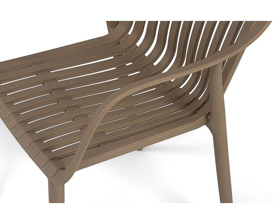 "Мохито" стул пластиковый, цвет бежево-коричневый, изображение 5 | Интернет магазин мебели и декора LifeDekor