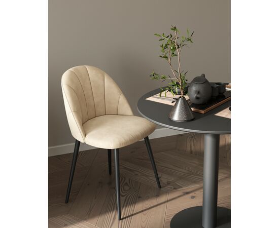 Стул Логан SN велюр бежевый, изображение 6 | Интернет магазин мебели и декора LifeDekor