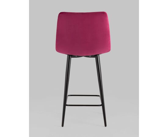 Стул полубарный Джанго велюр винный 2 шт., изображение 5 | Интернет магазин мебели и декора LifeDekor