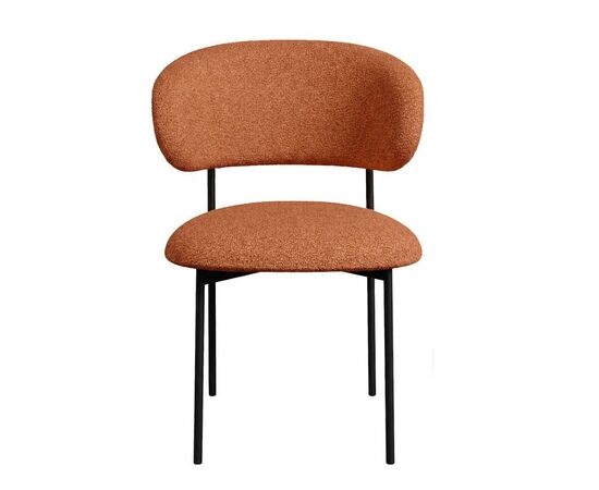 Стул DikLine 201 NS Rust терракотовый, ножки черные, изображение 4 | Интернет магазин мебели и декора LifeDekor