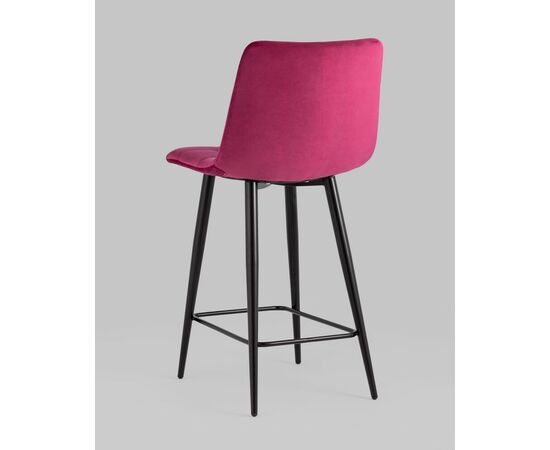 Стул полубарный Джанго велюр винный 2 шт., изображение 6 | Интернет магазин мебели и декора LifeDekor