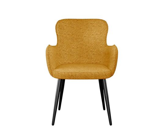 Стул DikLine 503 поворотный NS Gold горчица, ножки черные, изображение 4 | Интернет магазин мебели и декора LifeDekor