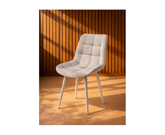 Стул на металлокаркасе Челси 360 К латте (zd 290) / серый np, изображение 2 | Интернет магазин мебели и декора LifeDekor