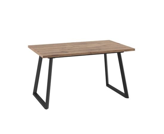 Стол Лофт Люкс 140 Дуб Велингтон, Черный | Интернет магазин мебели и декора LifeDekor