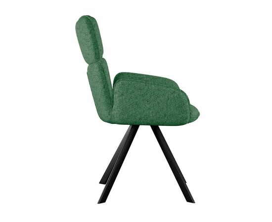 Стул DikLine 501 поворотный NS Pine зеленый, ножки черные, изображение 3 | Интернет магазин мебели и декора LifeDekor