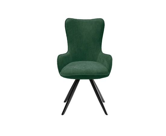 Стул DikLine 333 поворотный TW14 зеленый, ножки черные, изображение 2 | Интернет магазин мебели и декора LifeDekor