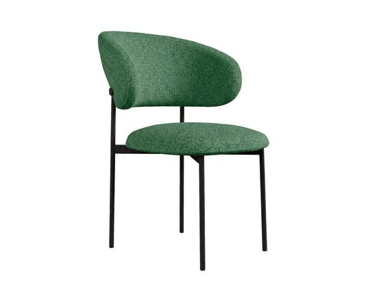 Стул DikLine 201 NS Pine зеленый, ножки черные | Интернет магазин мебели и декора LifeDekor