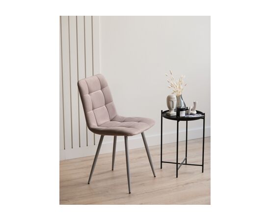 Стул на металлокаркасе Чилли латте / серый, изображение 3 | Интернет магазин мебели и декора LifeDekor