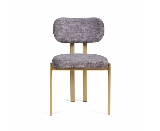 Стул Ervin, микромех Rozy dark grey / опоры шампань, изображение 2 | Интернет магазин мебели и декора LifeDekor