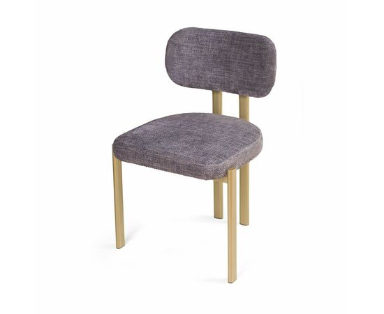 Стул Ervin, микромех Rozy dark grey / опоры шампань, изображение 4 | Интернет магазин мебели и декора LifeDekor