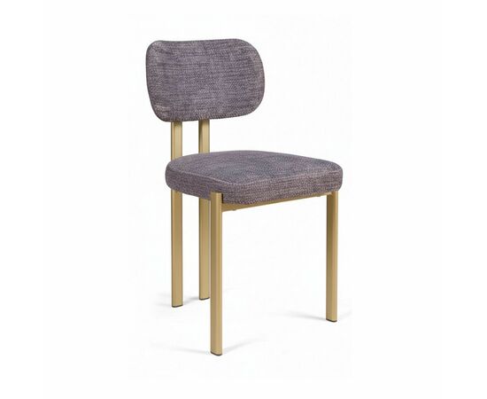 Стул Ervin, микромех Rozy dark grey / опоры шампань, изображение 6 | Интернет магазин мебели и декора LifeDekor