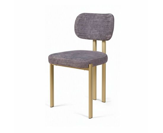 Стул Ervin, микромех Rozy dark grey / опоры шампань, изображение 7 | Интернет магазин мебели и декора LifeDekor