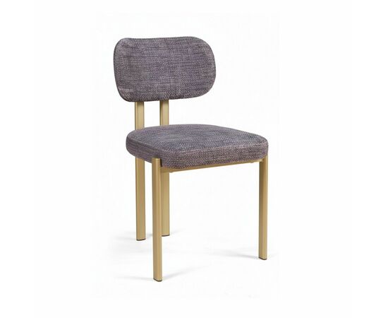 Стул Ervin, микромех Rozy dark grey / опоры шампань, изображение 8 | Интернет магазин мебели и декора LifeDekor