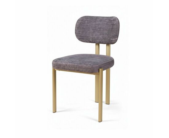 Стул Ervin, микромех Rozy dark grey / опоры шампань, изображение 9 | Интернет магазин мебели и декора LifeDekor