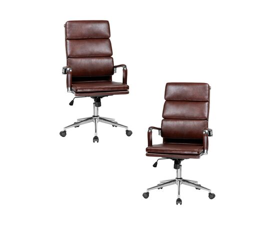 Набор 2 шт Офисное кресло для руководителей DOBRIN ARNOLD, коричневый, Вариант: коричневый | Интернет магазин мебели и декора LifeDekor