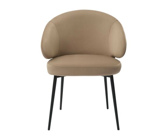 Дизайнерский стул Cosmos на усиленной опоре, латте, основание черный, изображение 3 | Интернет магазин мебели и декора LifeDekor