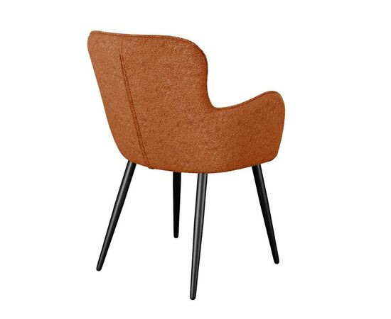 Стул DikLine 503 поворотный NS Rust терракотовый, ножки черные, изображение 3 | Интернет магазин мебели и декора LifeDekor