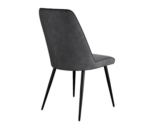 Стул DikLine 324 поворотный B28 ANTRACITE, ножки черные, изображение 4 | Интернет магазин мебели и декора LifeDekor