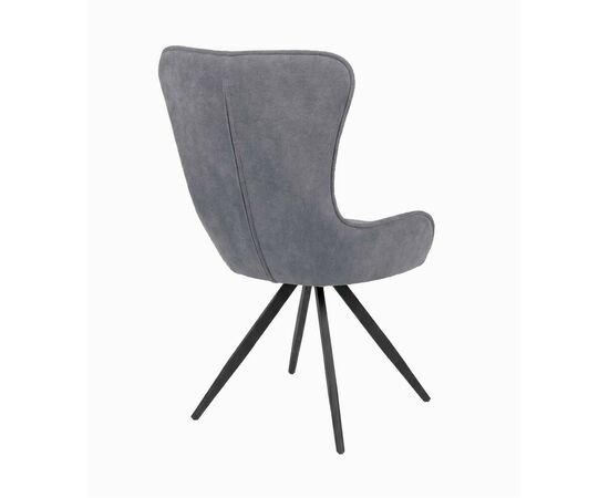 Стул DikLine 333 поворотный TW09 светло-серый, ножки черные, изображение 4 | Интернет магазин мебели и декора LifeDekor