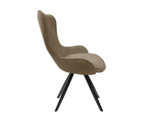 Стул DikLine 333 поворотный TW05 капучино, ножки черные, изображение 3 | Интернет магазин мебели и декора LifeDekor