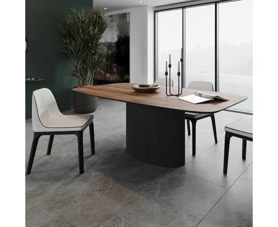 Стол Nolan 160, шпон / опора овал | Интернет магазин мебели и декора LifeDekor