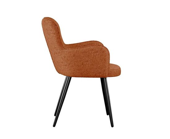 Стул DikLine 503 поворотный NS Rust терракотовый, ножки черные, изображение 4 | Интернет магазин мебели и декора LifeDekor