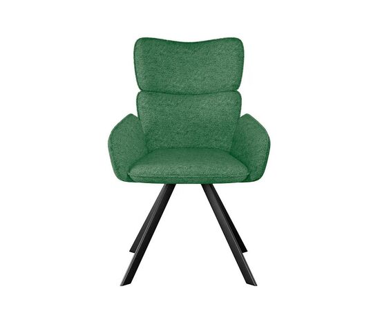 Стул DikLine 501 поворотный NS Pine зеленый, ножки черные, изображение 2 | Интернет магазин мебели и декора LifeDekor