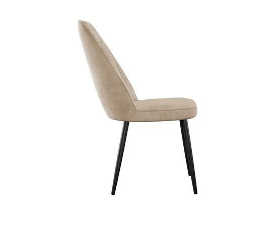 Стул DikLine 327 поворотный B03 BEIGE, ножки черные, изображение 4 | Интернет магазин мебели и декора LifeDekor